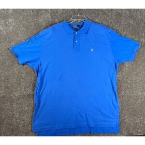 Polo Ralph Lauren Men's Royal Blue Short Sleeve Polo Shirt XXL Embroidered Pony